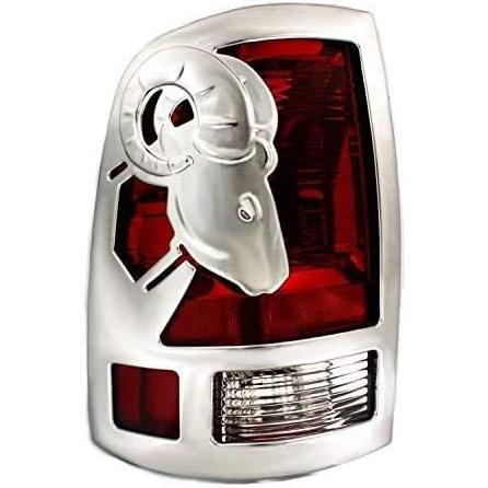 【並行輸入品】Avanzato Dodge Ram 1500 クロームテールライトカバー 2009-19 / 2500-3500 2010-2019にの画像