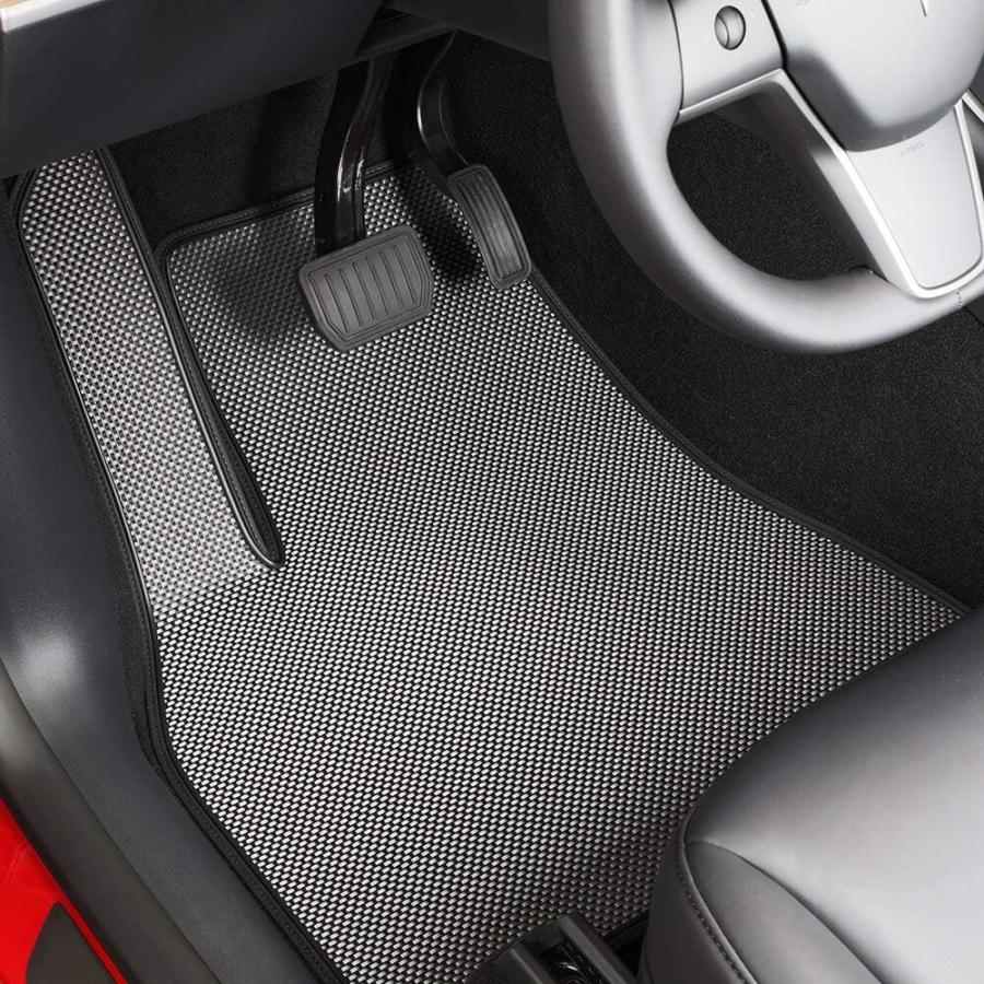 【並行輸入品】AUTAILORS 5人掛けTesla モデルYフロアマット 2020年(ロングレンジ)- 全天候型フロアマット 防水 軽量 無臭 米国_5