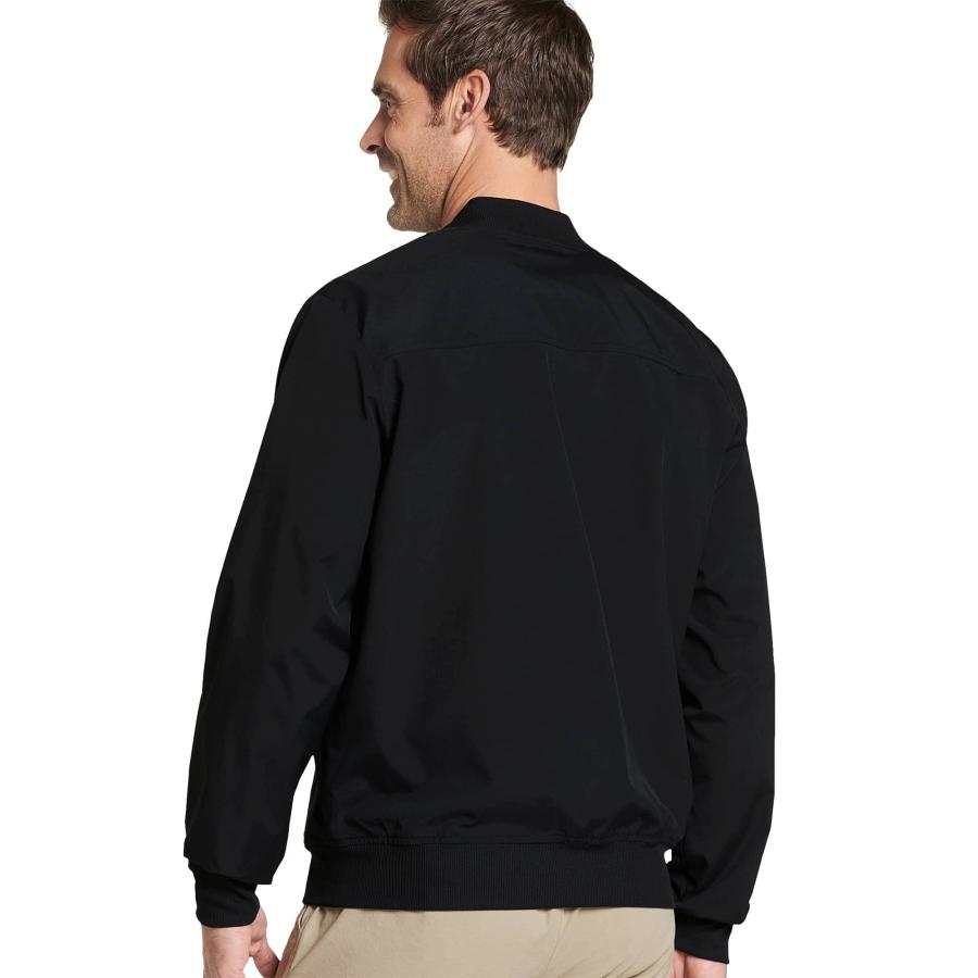 【並行輸入品】Jockey Men's Sportswear 6 Pocket Bomber Jacket, Black Out, lの画像