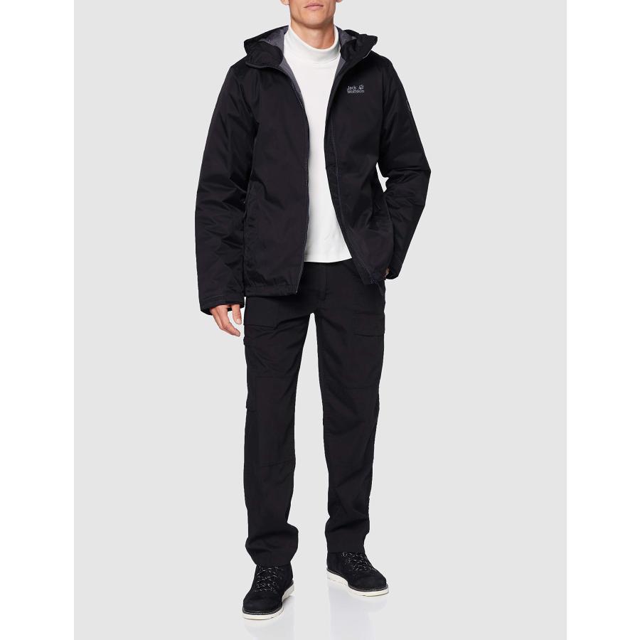 【並行輸入品】Jack Wolfskin Men's Frosty Morning Jacket, Black, XX Largeの画像