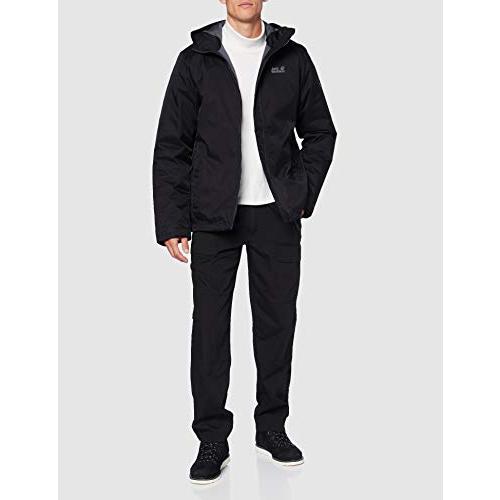 【並行輸入品】Jack Wolfskin Men's Frosty Morning Jacket, Black, XX Largeの画像