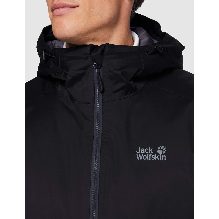 【並行輸入品】Jack Wolfskin Men's Frosty Morning Jacket, Black, XX Largeの画像