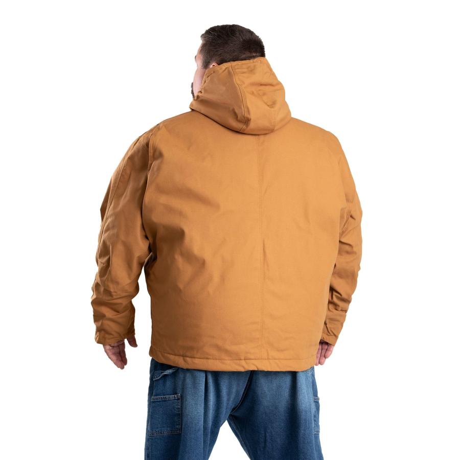 【並行輸入品】Berne Men's Workmans Hooded Jacket, X Large Tall, Brown Duckの画像