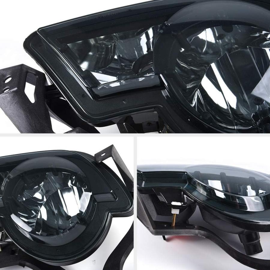 【並行輸入品】VRracing フロントバンパー ドライビングフォグライト交換用 シボレー・アバランチ1500 2002-2006 スモークレンズ用_7