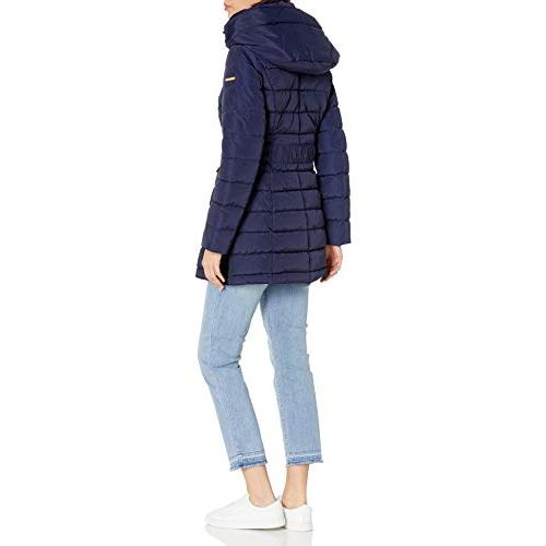 【並行輸入品】Laundry by Shelli Segal Women's 3/4 Puffer Jacket with Hood andの画像