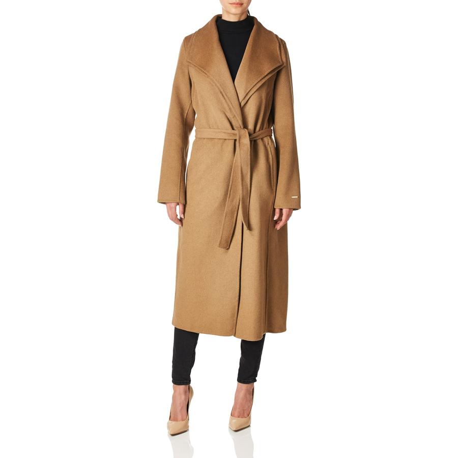【並行輸入品】TAHARI Women's Maxi Double Face Wool Blend Wrap Coat, X Smallの画像