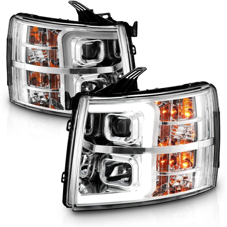 【並行輸入品】AmeriLite 2007-2013 シボレー シルバラード 1500/07-14 シルバラード 2500HD 3500HD LEDの画像