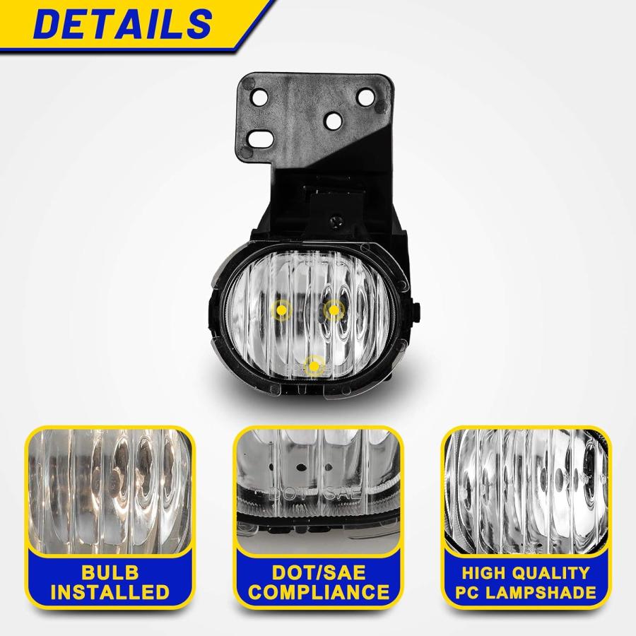 【並行輸入品】AUTOFREE Driving Fog Lights Fit for 1997 1998 1999 2000 2001 2002 20の画像
