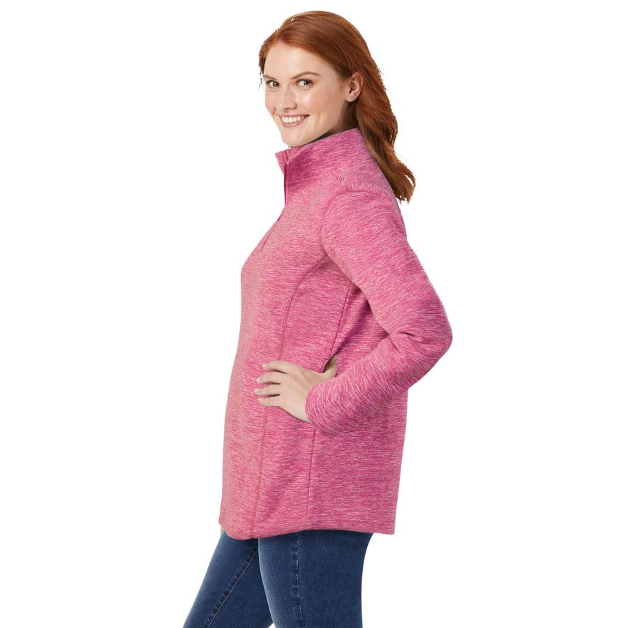 【並行輸入品】Woman Within レディース プラスサイズ マイクロフリース クォータージップ プルオーバー フリースジャケット US サ_9