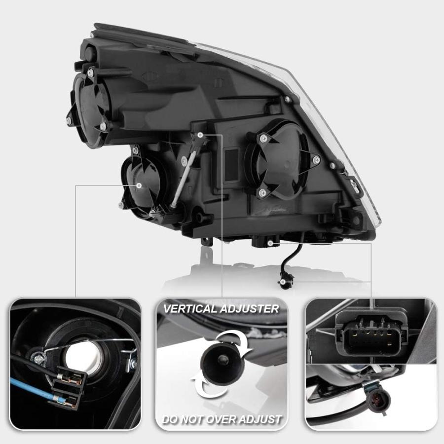【並行輸入品】ACANII - [ハロゲンモデル] 2008-2014 Cadillac CTS ブラックハウジング スイッチバック LED チューブ_2