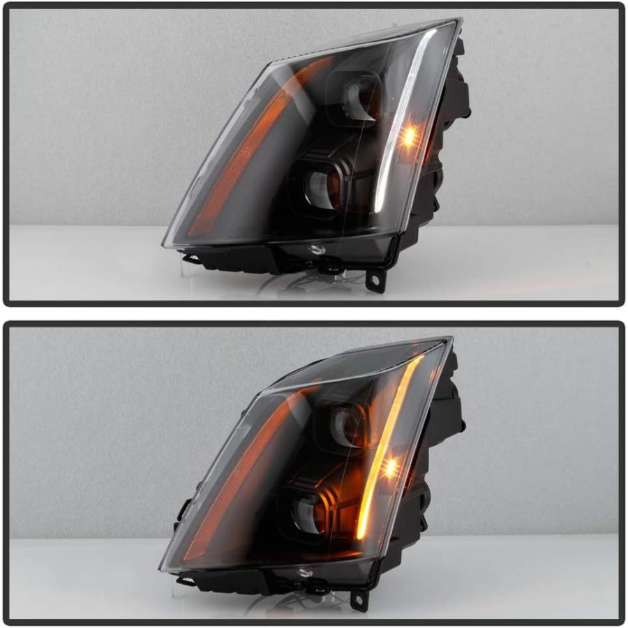 【並行輸入品】ACANII - [ハロゲンモデル] 2008-2014 Cadillac CTS ブラックハウジング スイッチバック LED チューブ_4