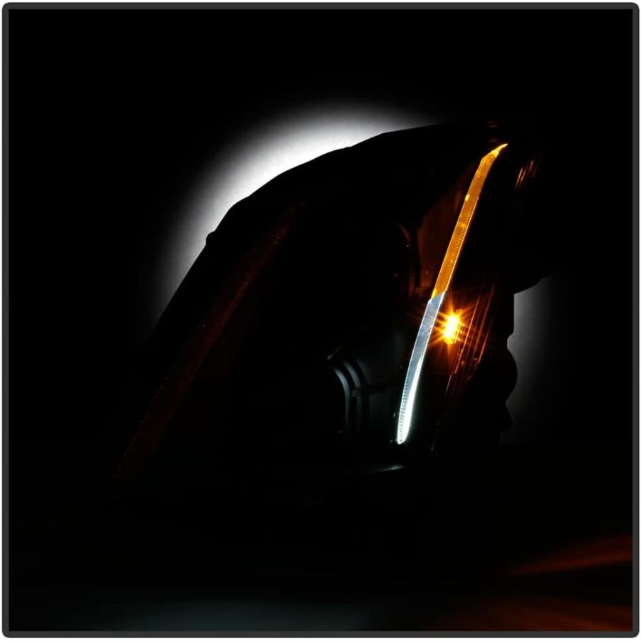 【並行輸入品】ACANII - [ハロゲンモデル] 2008-2014 Cadillac CTS ブラックハウジング スイッチバック LED チューブ_5