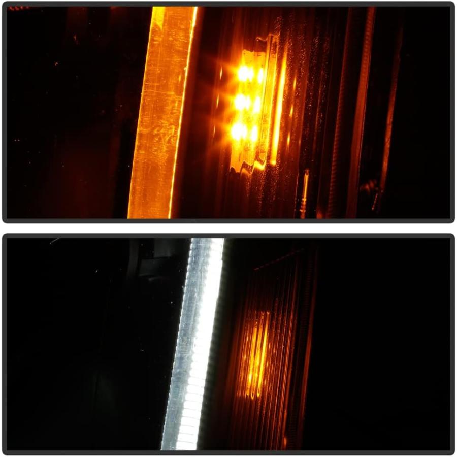 【並行輸入品】ACANII - [ハロゲンモデル] 2008-2014 Cadillac CTS ブラックハウジング スイッチバック LED チューブ_6