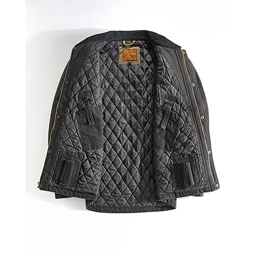 【並行輸入品】メンズコンシールキャリージャケット   高耐久キャンバス   コンシールキャリーポケット（ブラック、Lサイズ） Venado Coの画像