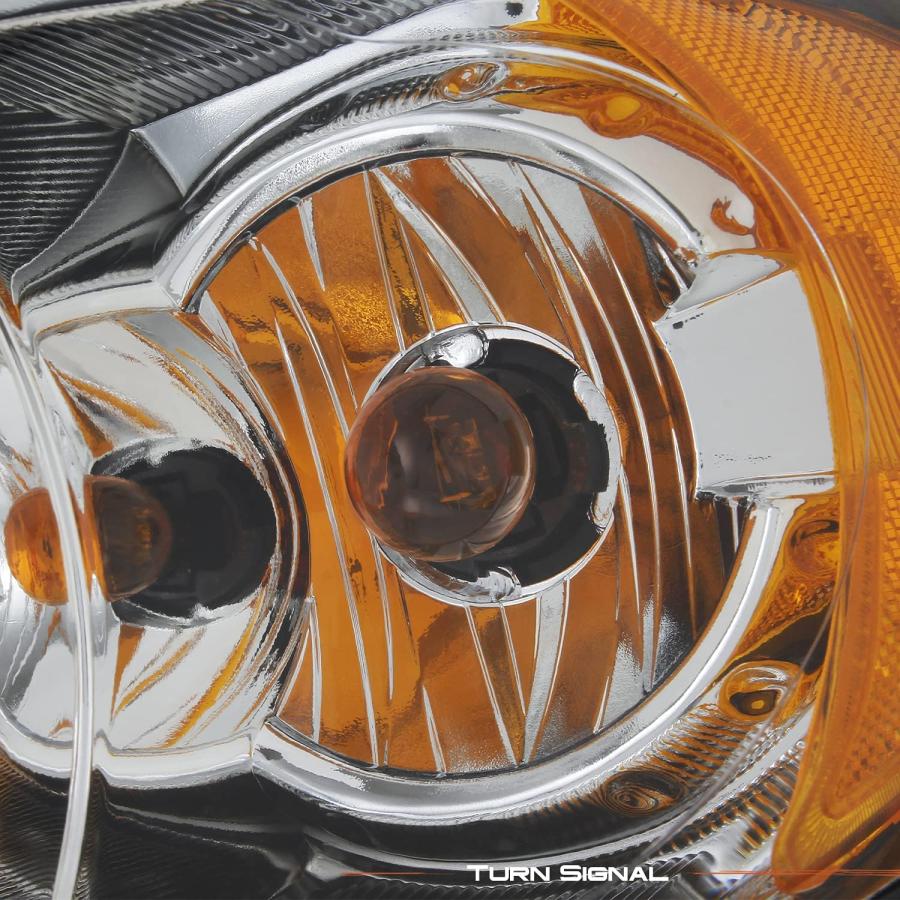 【並行輸入品】[AKKON] OEスタイルクロムヘッドライト 2005-2007年式 クライスラータウン\u0026カントリードライバー左側アセンブリ用の画像