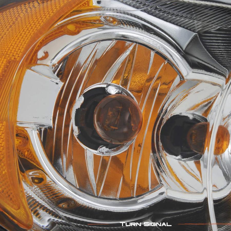 【並行輸入品】[AKKON] OEスタイル クロム ヘッドライト 2005-2007 クライスラー タウン\u0026カントリー パッセンジャー 左側組み立て用の画像