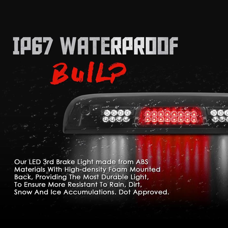 【並行輸入品】ハイマウント3ストップライトアセンブリ 2014-2018 シボレーシルバラード/GMC シエラ 1500 2500HD 3500HD_4