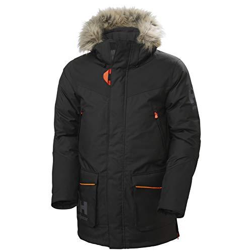 【並行輸入品】Helly Hansen メンズ ワークウェア バイフロスト 冬用 パーカージャケット US サイズ: Large カラー: ブラの画像