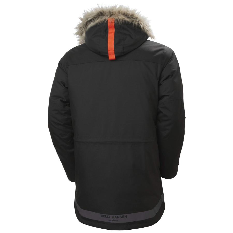 【並行輸入品】Helly Hansen メンズ ワークウェア バイフロスト 冬用 パーカージャケット US サイズ: Large カラー: ブラの画像