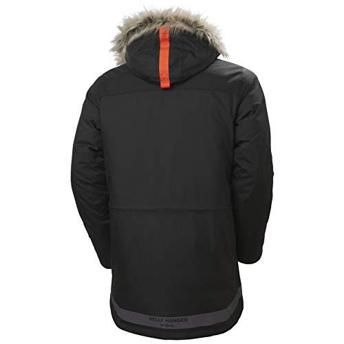 【並行輸入品】Helly Hansen メンズ ワークウェア バイフロスト 冬用 パーカージャケット US サイズ: Large カラー: ブラの画像