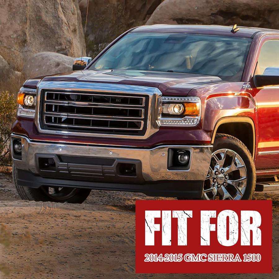 【並行輸入品】BUNKER INDUST LEDフォグライト 2014-2015 GMC Sierra 1500用 バンパードライビングフォグランプキ_6