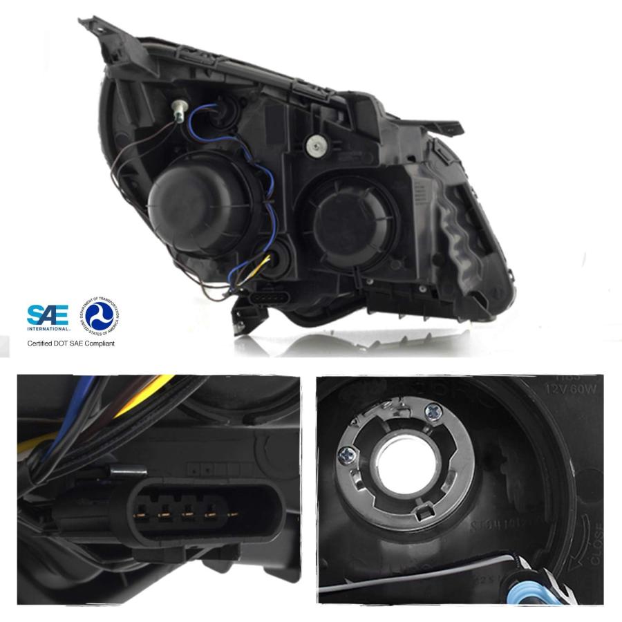 【並行輸入品】[AKKON] 2010-2015 Chevy Equinox LTZ プロジェクター OEスタイル ヘッドライト ドライバー 左側アセ_2
