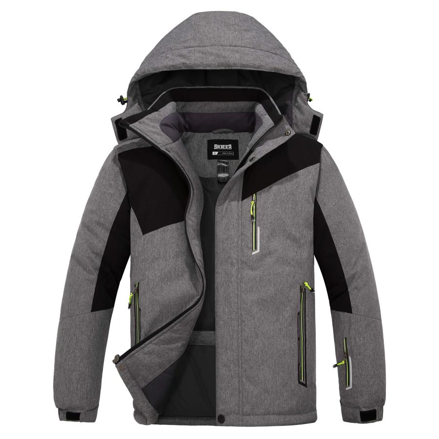 並行輸入品】Skieer メンズ 防水スキージャケット 暖かい冬用スノー 