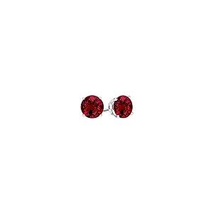 【並行輸入品】1/2 Carat Total Weight Natural Ruby Solitaire Stud Earrings Pairの画像