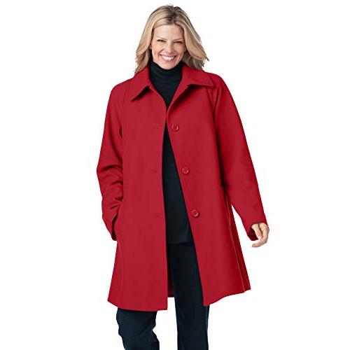 【並行輸入品】Woman Within レディース プラスサイズ ウールブレンド クラシック Aライン コート US サイズ: 30 Plusの画像