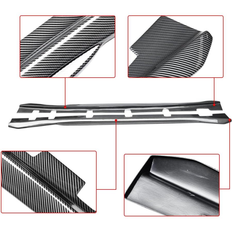 【並行輸入品】NINTE サイドスカート 2011-2018 Dodge Charger Baseトリム用 2019-2020 Charger SXTの画像