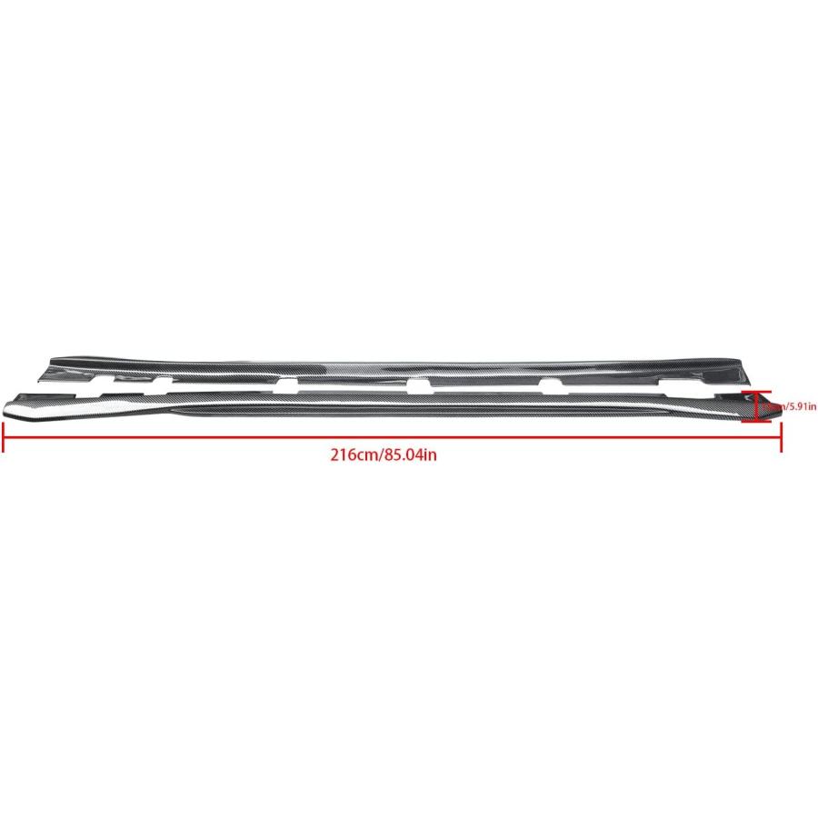 【並行輸入品】NINTE サイドスカート 2011-2018 Dodge Charger Baseトリム用 2019-2020 Charger SXTの画像
