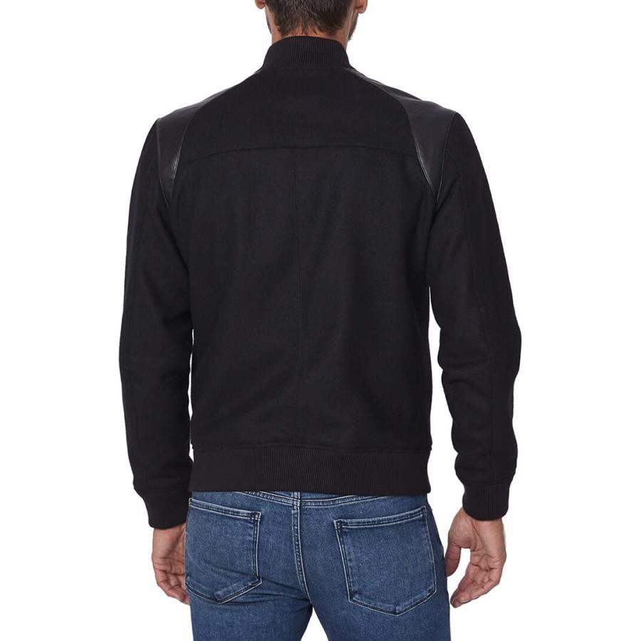 【並行輸入品】PAIGE Men's Crenshaw Varsity Wool Jacket, Black, XLの画像