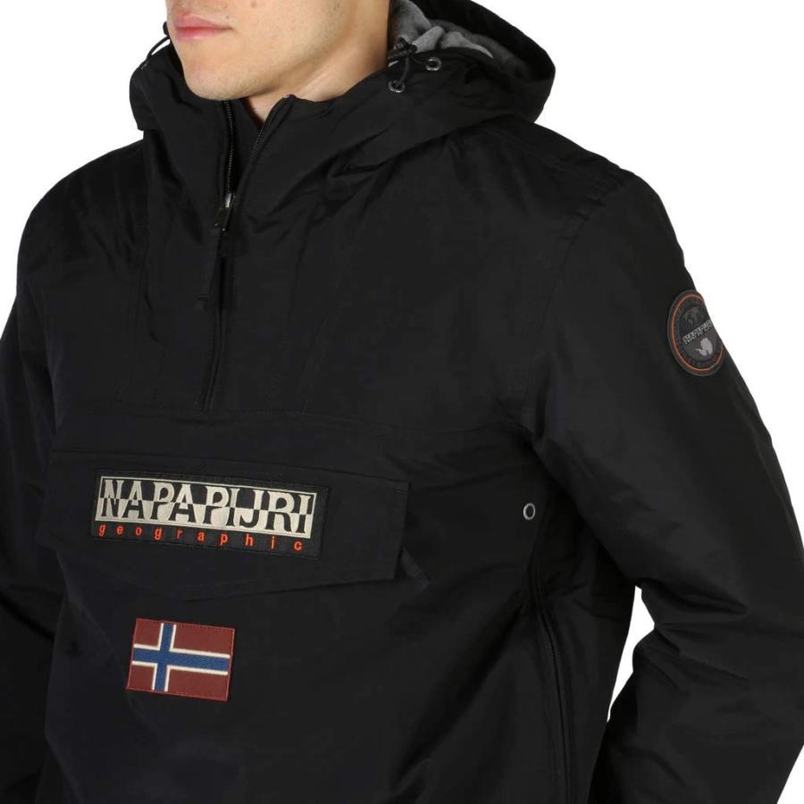 【並行輸入品】Napapijri Men's Rainforest Winter Jacket Back Black in Size Smalの画像