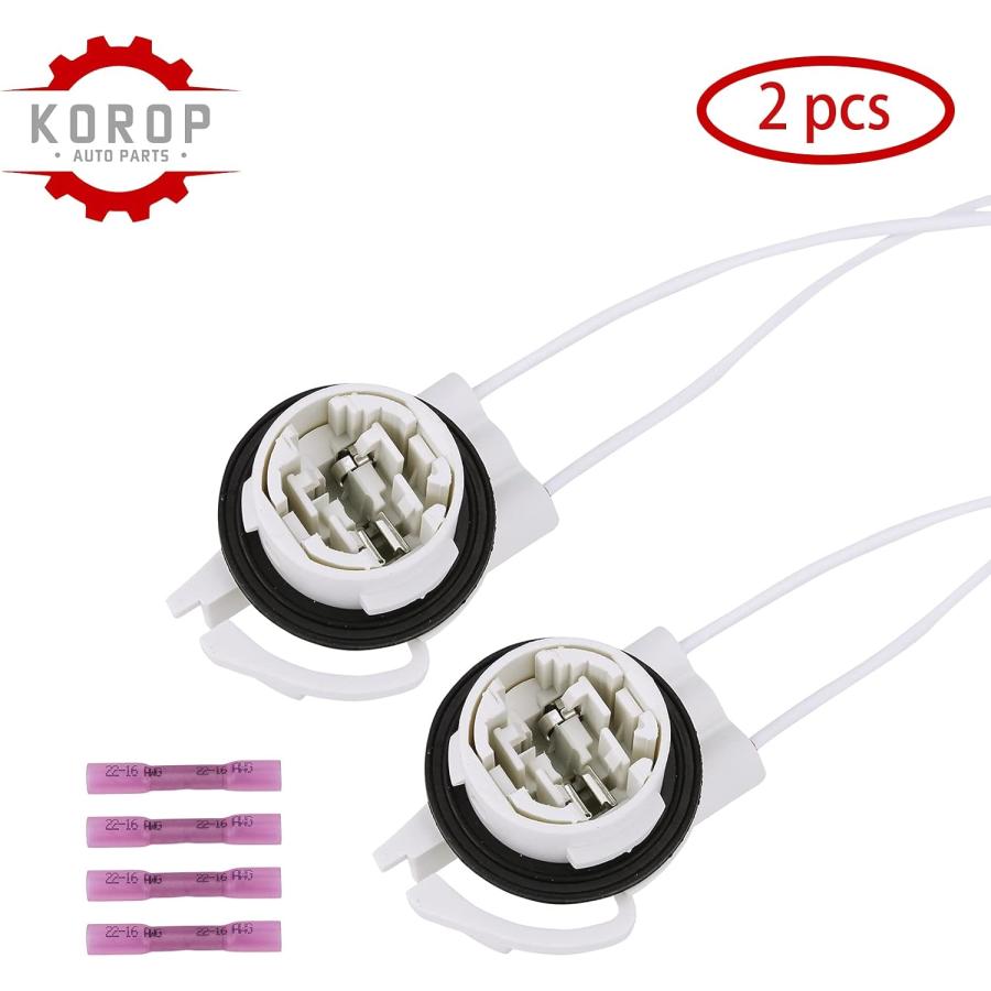【並行輸入品】Light Socket Wire Harness Pigtail Repair Kit (2pcs) LED/Standard Bu