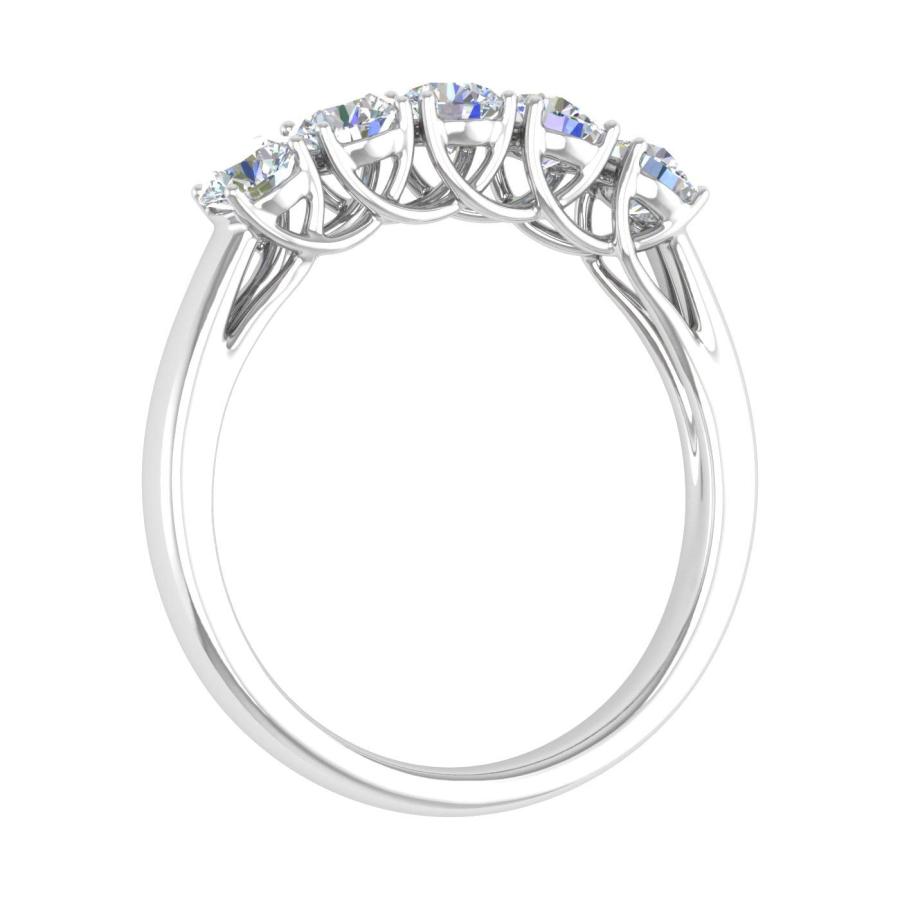 【並行輸入品】1カラット 5ストーン ダイヤモンド 結婚指輪 14K ゴールド 1 Carat 5 Stone Diamond Weddingの画像