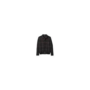 【並行輸入品】Vince Men's Plaid Sweater Jacket, Black, Lの画像