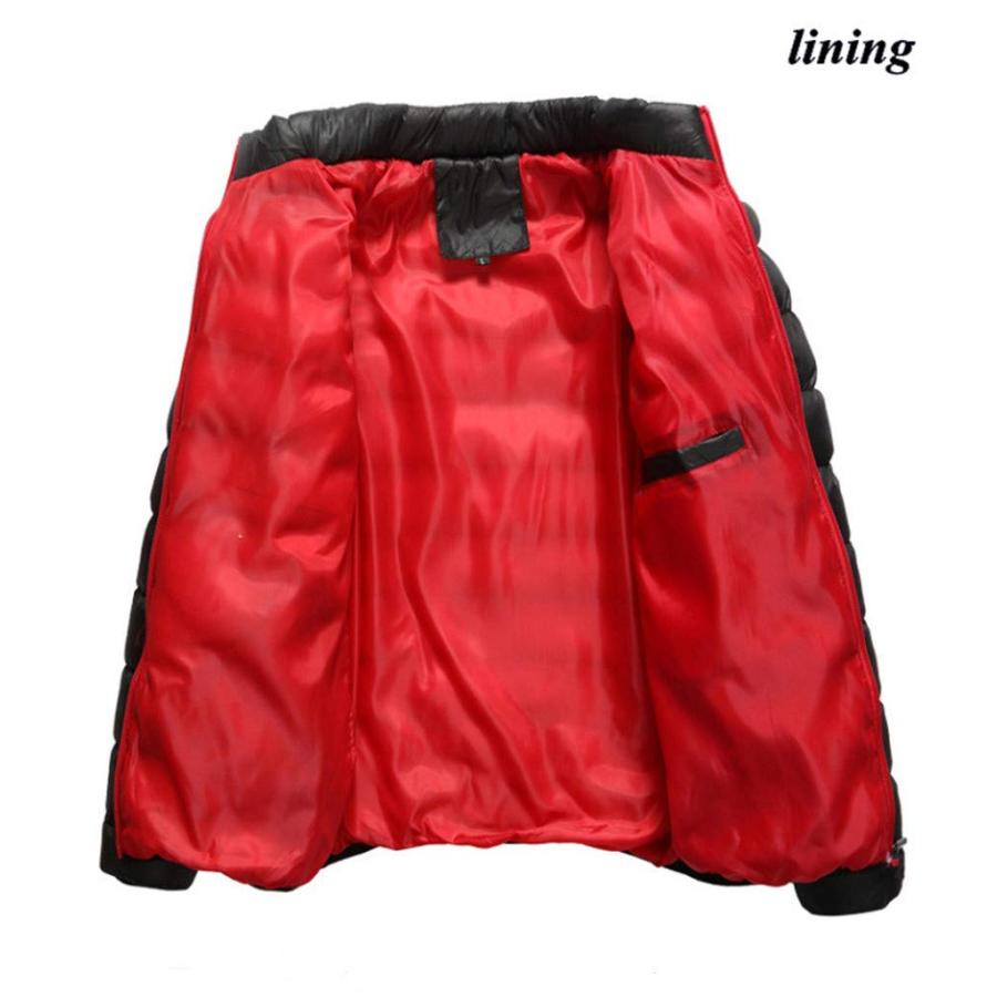 【並行輸入品】Ulooker Men's Winter Solid Jacket Thicken Warm Outwear Casual Ouの画像