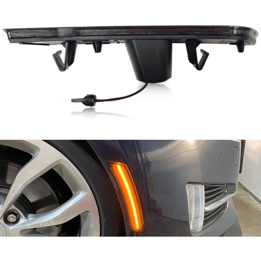 並行輸入品】CTS/ATS アンバー LED フロントサイドマーカーランプ 交換