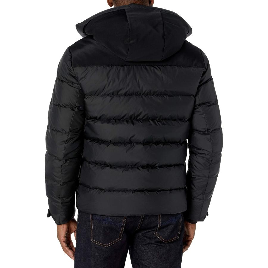 【並行輸入品】Cole Haan Men's Down Puffer Jacket, Black, Mediumの画像