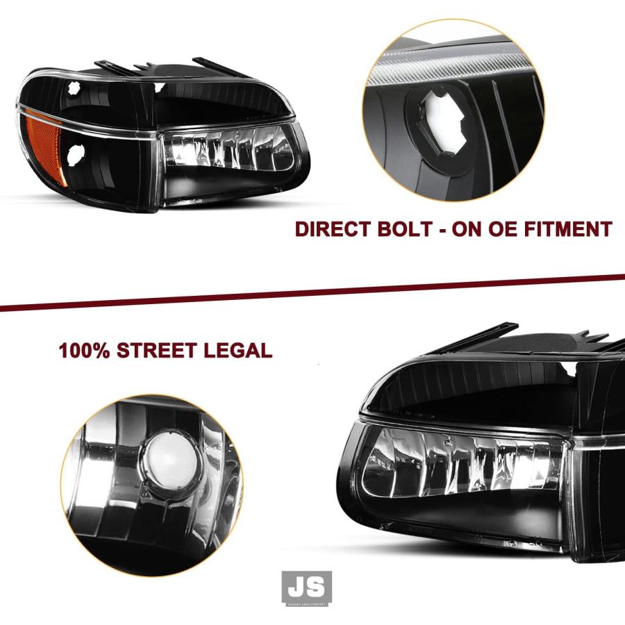 【並行輸入品】JSBOYAT ヘッドライトアセンブリ 1995-2001 Ford Explorer/ 1997 Mercury Mountaineeの画像
