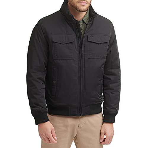 Dockers Men's Stevie Flight Bomber Jacket, Black, LG Dockers Men' 並行輸入品｜good-face｜02