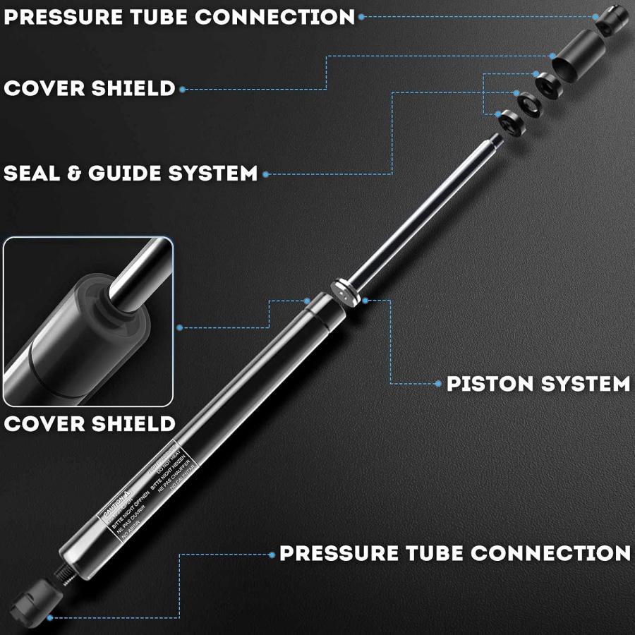 ブランド登録なし - 【並行輸入品】A-Premium リアテールゲートリフトサポート ショックストラット クライスラーセブリング1997-2000相応う 2個仕掛ける