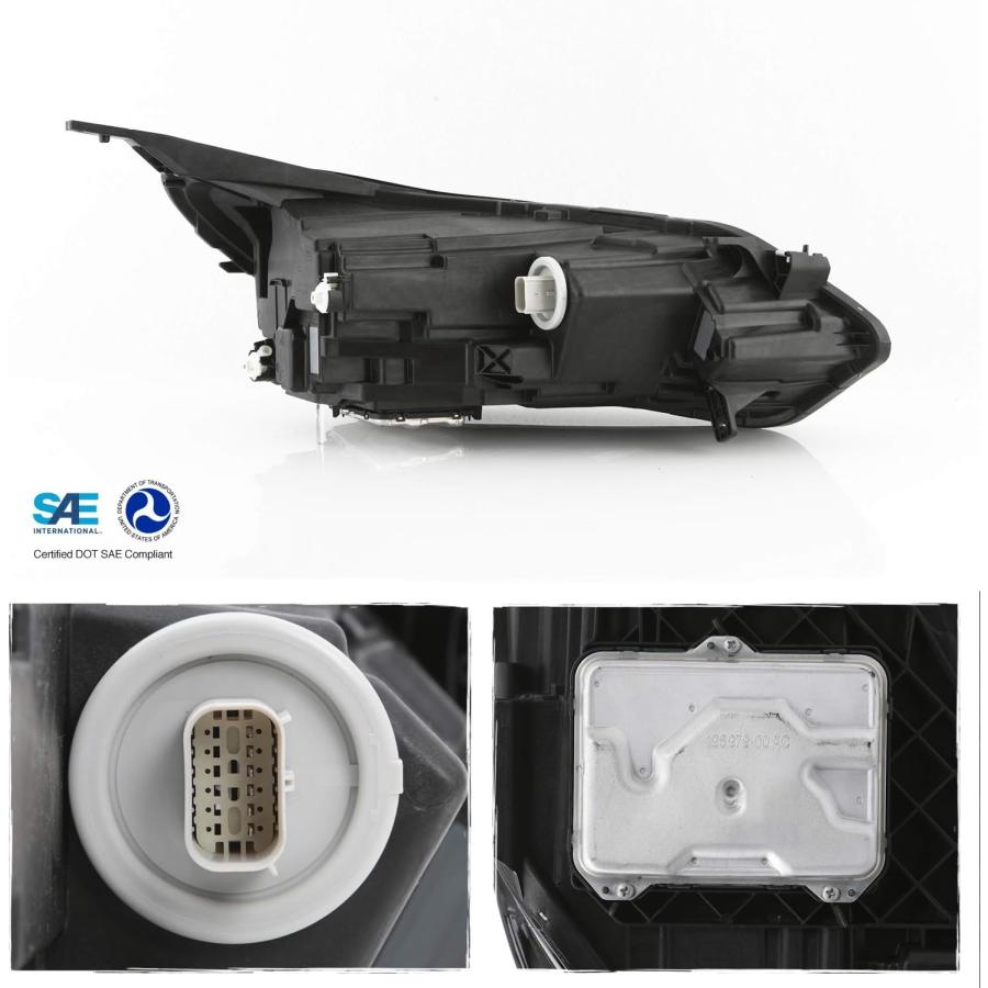 【並行輸入品】AKKON - 2018-2020 2021 Chevy Equinox プレミアモデル フルLED OEスタイル ヘッドライト ヘッドの画像