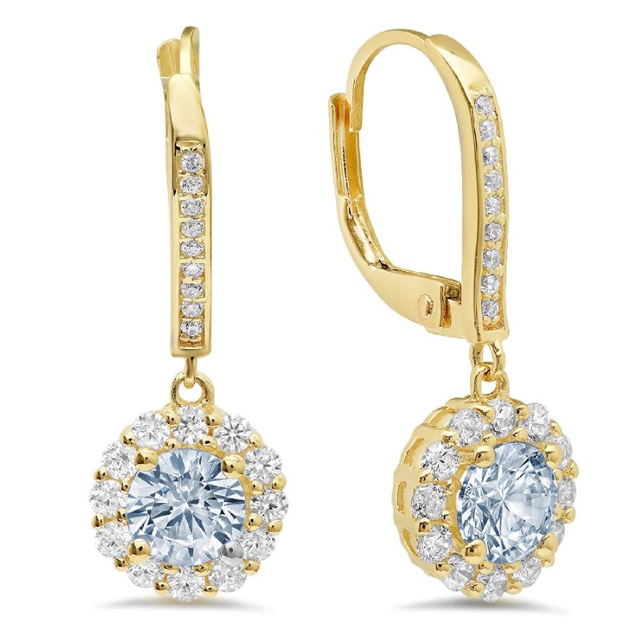 【並行輸入品】3.55 ct Brilliant Round Cut Halo Solitaire Designer Genuine Naturalの画像