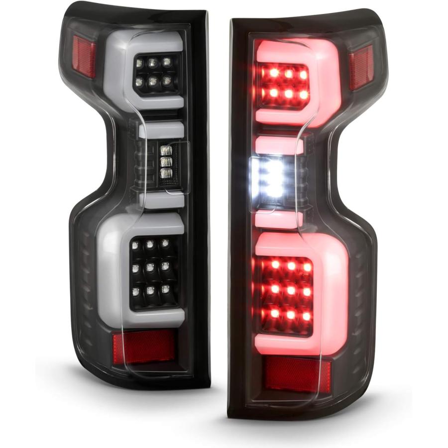 【並行輸入品】AKKON   2019-2022 シボレー シルバラード 1500 | 2021 2500HD/3500HD [LEDタイプ] ブラッの画像