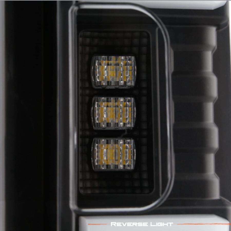 【並行輸入品】AKKON   2019-2022 シボレー シルバラード 1500 | 2021 2500HD/3500HD [LEDタイプ] ブラッの画像