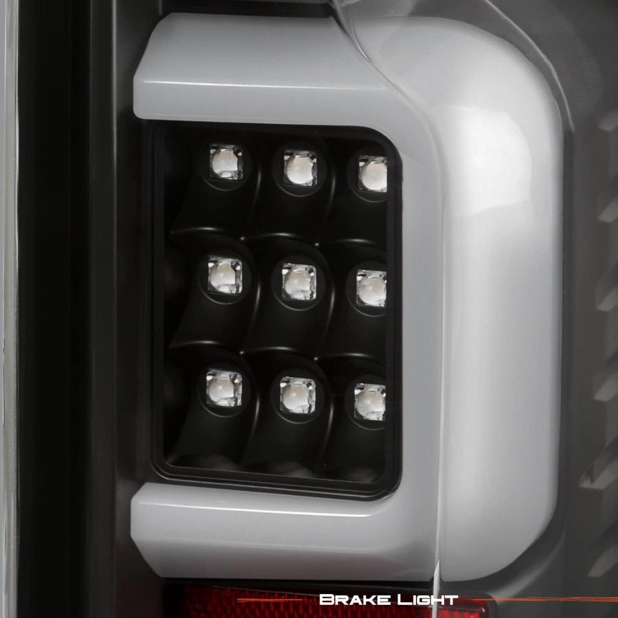 【並行輸入品】AKKON   2019-2022 シボレー シルバラード 1500 | 2021 2500HD/3500HD [LEDタイプ] ブラッの画像
