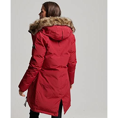Superdry コート女性用 美品 【値下げ】 並行輸入品】Superdry Womens Hooded Faux Fur Down Parka Coat