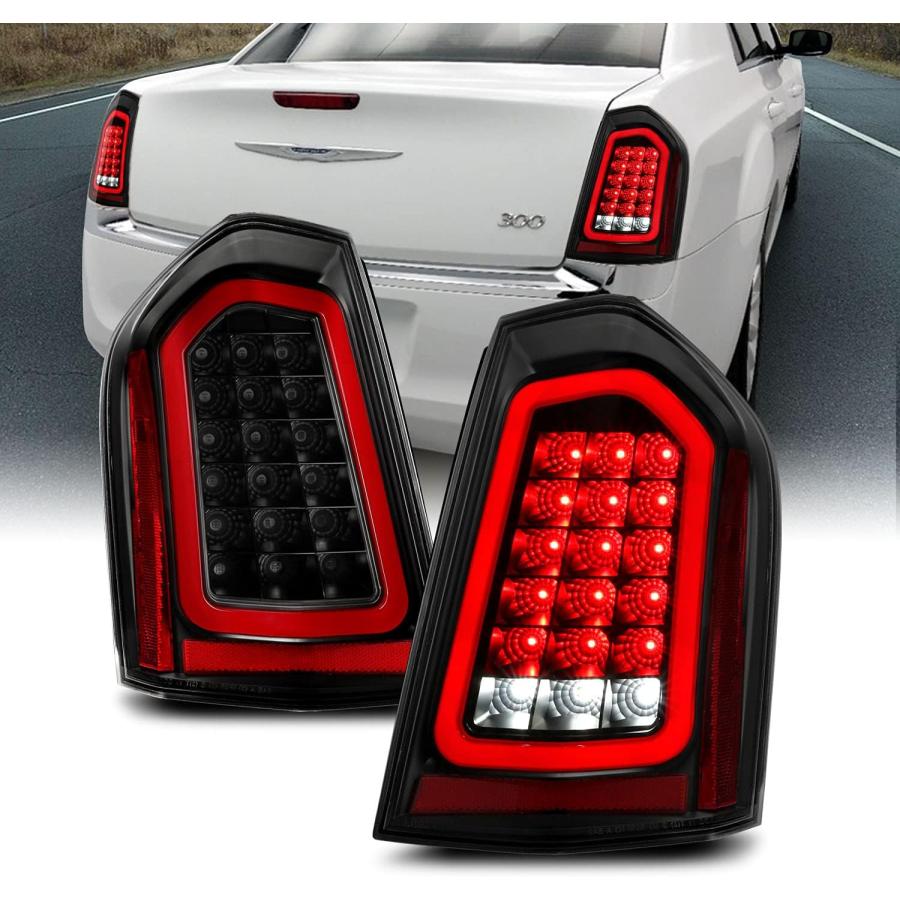 【並行輸入品】AmeriLite フルインテンス LEDテールライト ブレーキとレスバース パーキングライトバー 2011-2014年式クライスラー3_1
