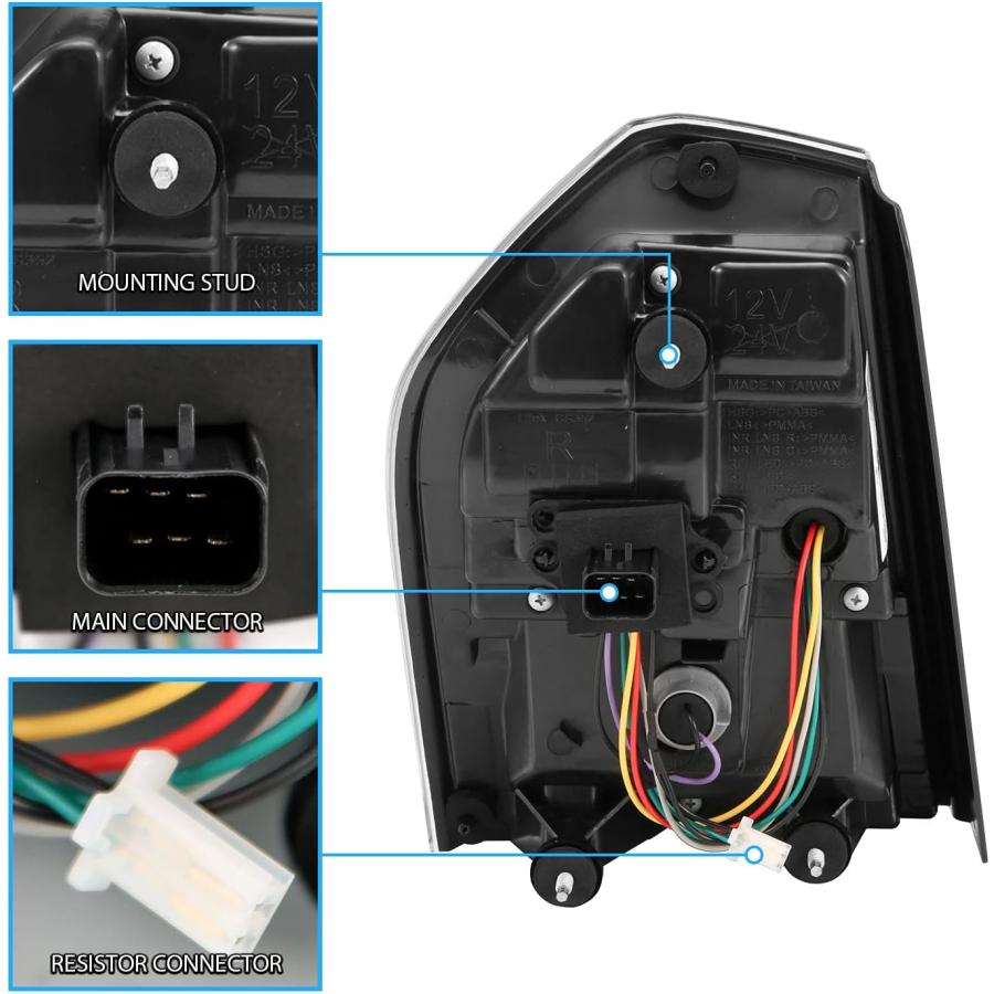 【並行輸入品】AmeriLite フルインテンス LEDテールライト ブレーキとレスバース パーキングライトバー 2011-2014年式クライスラー3_5